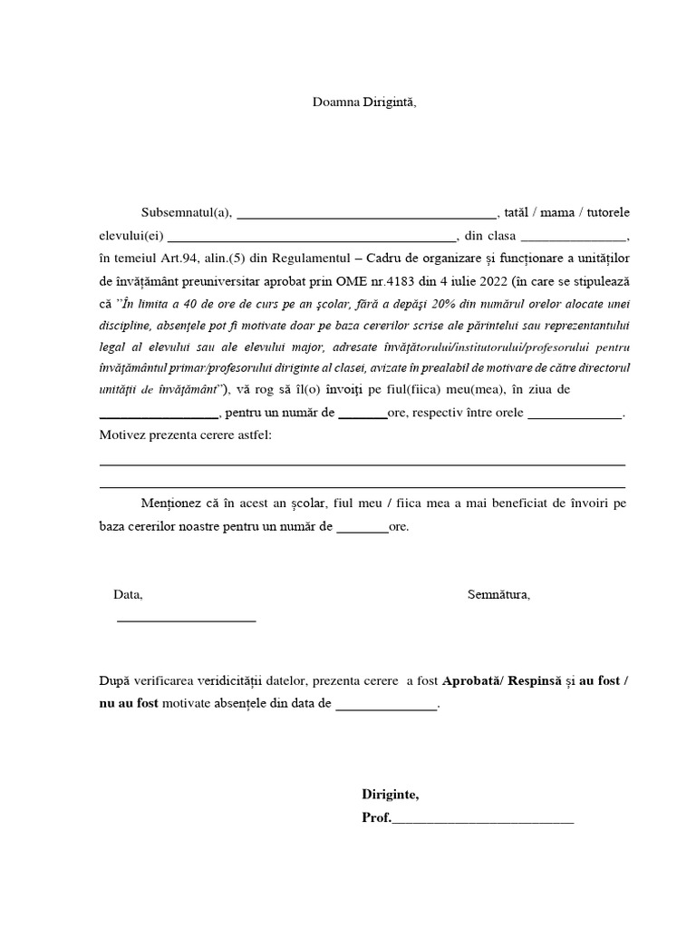 Cerere Invoire Elev-F | PDF