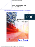 Full Download Business Driven Technology 7th Edition Baltzan Test Bank