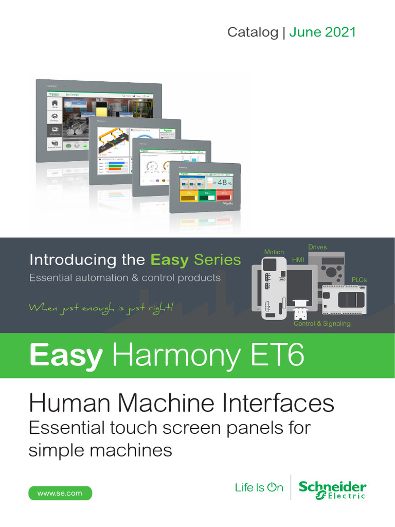 Easy Harmony ET6 Touch Screen Panels | PDF | Programmable Logic ...
