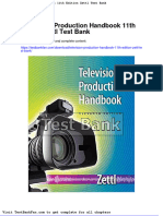 Full Download Television Production Handbook 11th Edition Zettl Test Bank