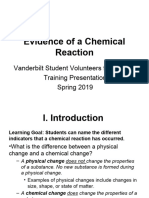 Evidence of A Chemical Reaction Spring 2019 Final