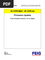 Id Cpr.M02 / Id Cpr.02 Firmware Update: Application-Note