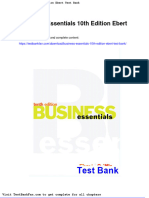 Full Download Business Essentials 10th Edition Ebert Test Bank