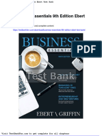 Full Download Business Essentials 9th Edition Ebert Test Bank