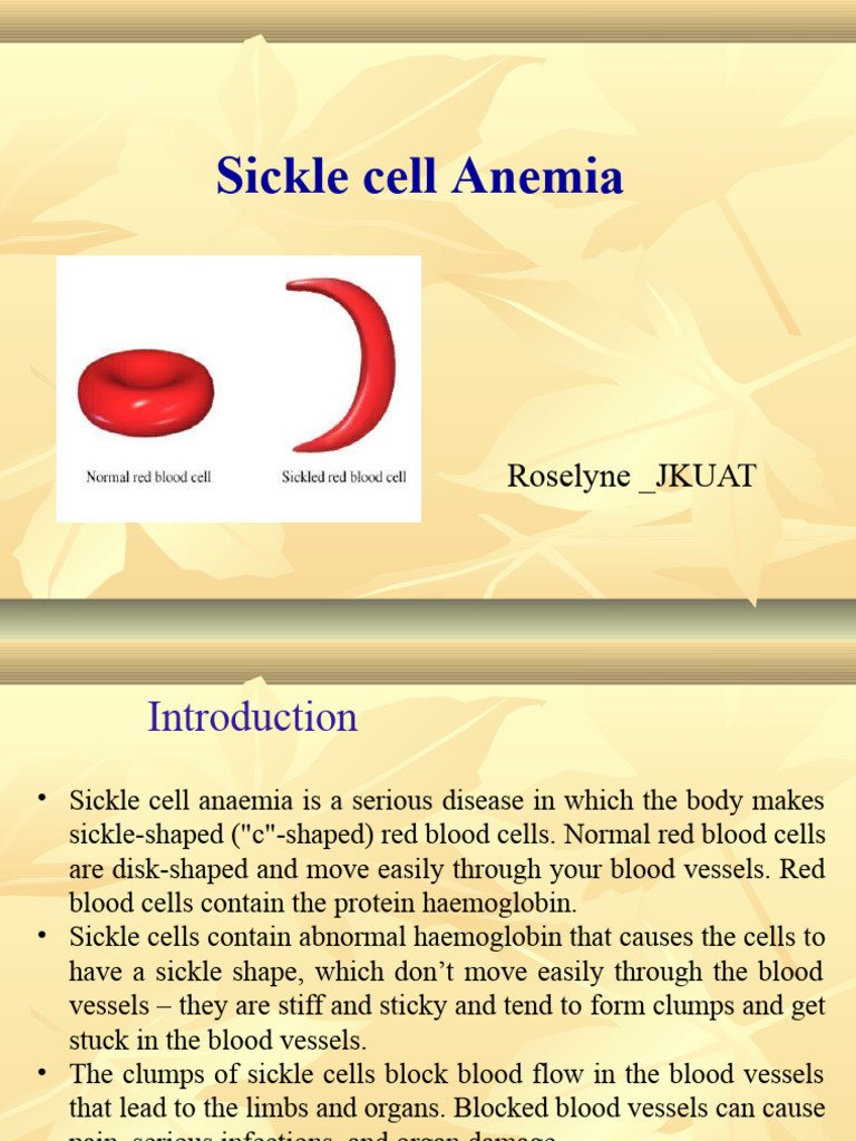Sickle Cell Disease | PDF | Hemoglobin | Red Blood Cell