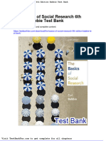 Full Download The Basics of Social Research 6th Edition Babbie Test Bank