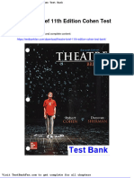 Full Download Theatre Brief 11th Edition Cohen Test Bank