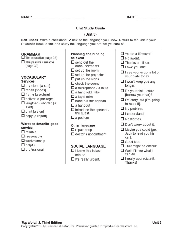 UNIT 03 Unit Study Guide | PDF | Communication | Linguistics