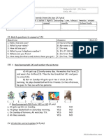 Diagnostic Test (7th Form)