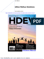 Full Download Hdev 3rd Edition Rathus Solutions Manual