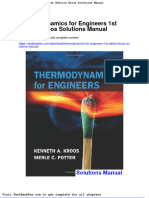 Full Download Thermodynamics For Engineers 1st Edition Kroos Solutions Manual