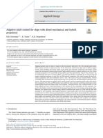 Adaptive Pitch Control For Ships With Diesel Mechanical and Hybrid Propulsion