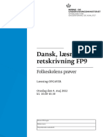 FP9 Dansk Læsning - Opgaver Maj 2022
