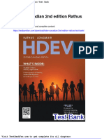 Full Download Hdev Canadian 2nd Edition Rathus Test Bank