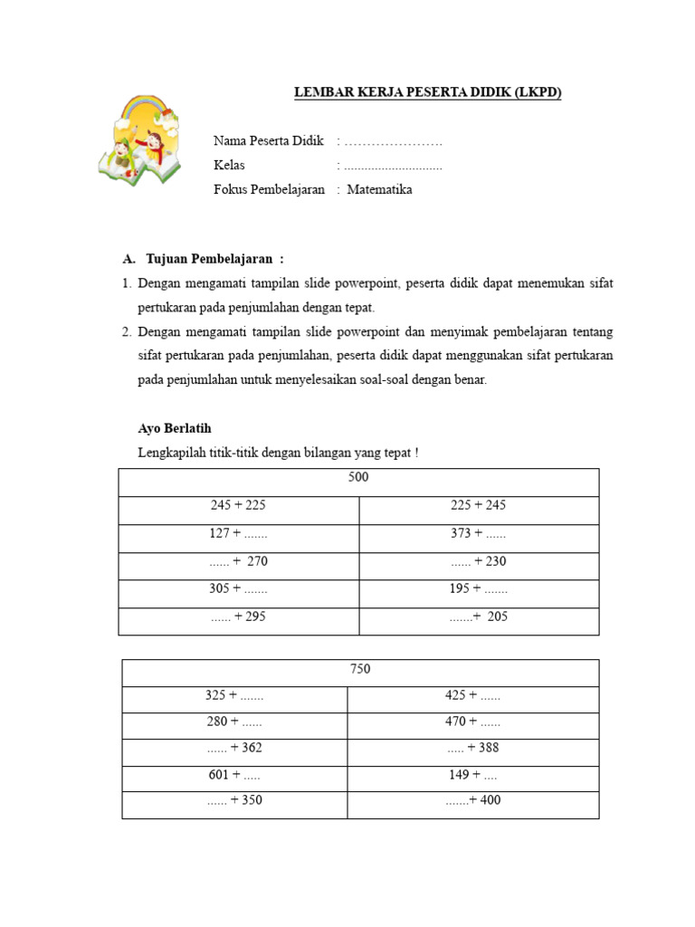 Lkpd kelas 3 karya agustin friska pdf