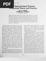 Download Conger  Kanungo 1988 the Empowerment Process - Integrating Thery and Practice by Dan Simonet SN69214304 doc pdf