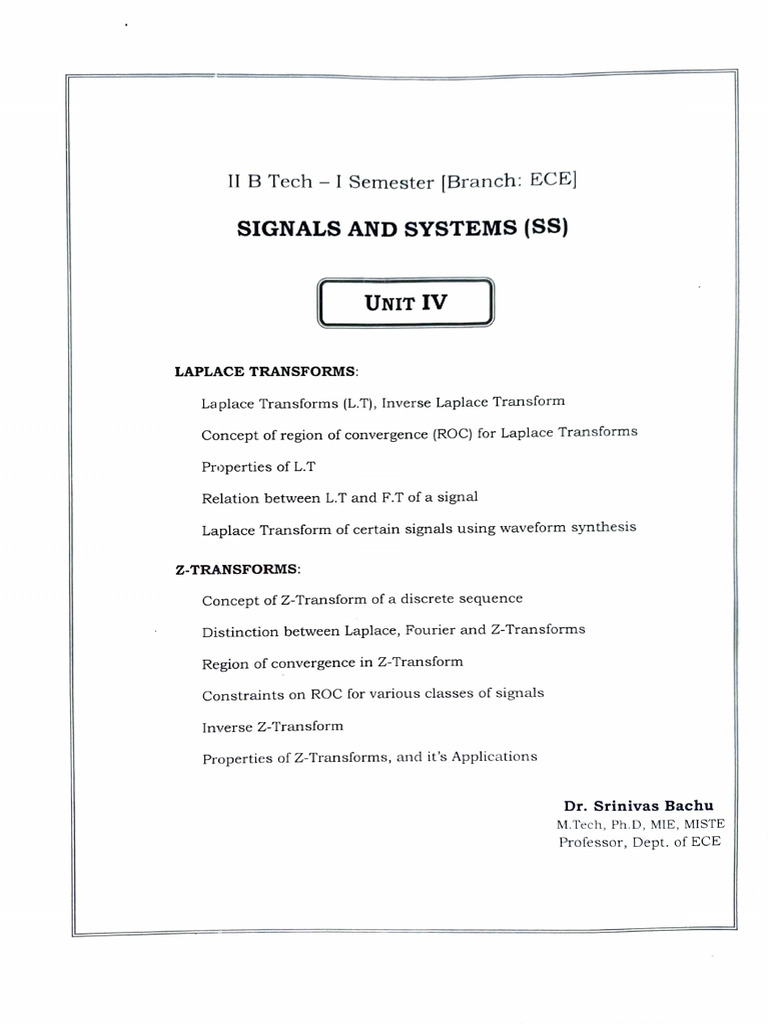 SS - Unit IV Part A-Lecture Notes | PDF