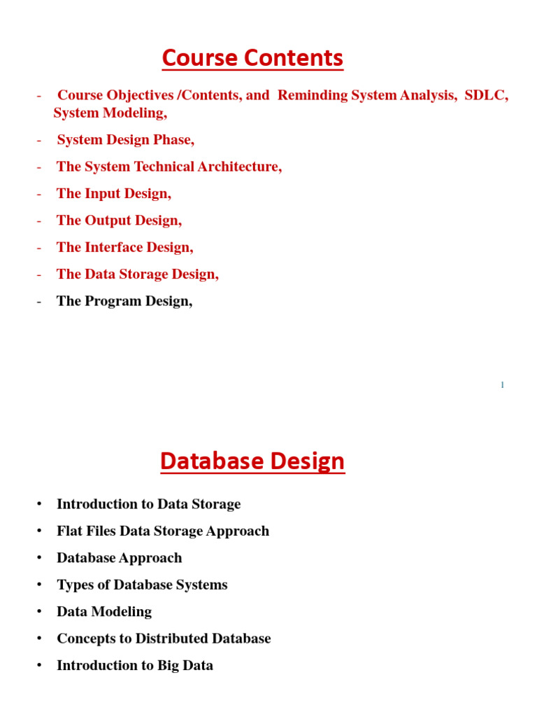9- The Database Design Part-1 | PDF | Databases | File System