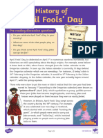 T e 1677491700 Esl History of April Fools Day Reading Worksheet Teens b2 c1 - Ver - 3