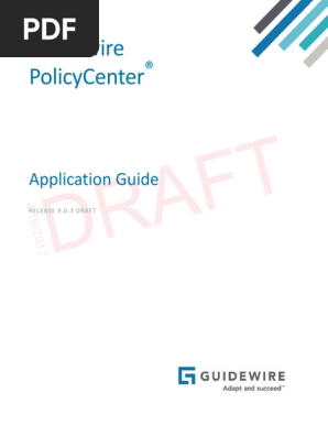Guidewire Policy Center