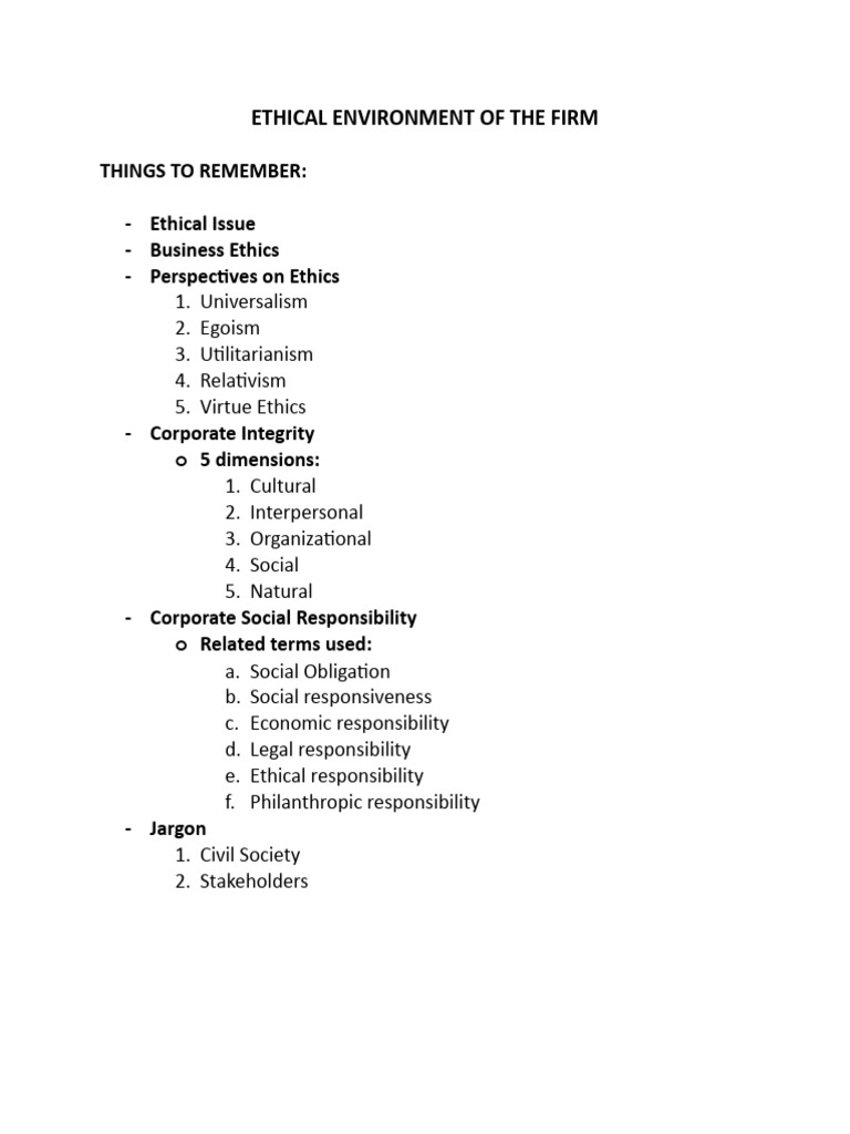 Ethics in Corporate Environment | PDF | Morality | Utilitarianism