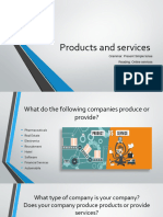 Topic 2 Products and Services