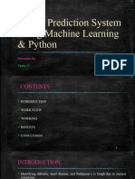 Health Prediction System Using Machine Learning & Python