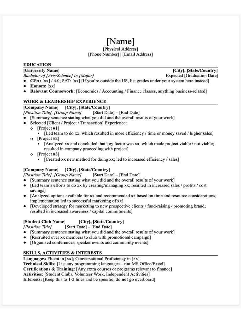 Harvard CV | PDF