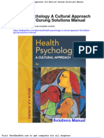 Full Download Health Psychology A Cultural Approach 3rd Edition Gurung Solutions Manual