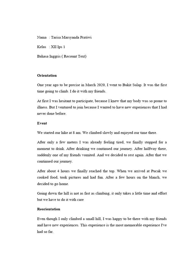 Recount text pdf