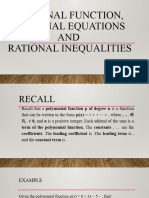 Rational Function Rational Equations and