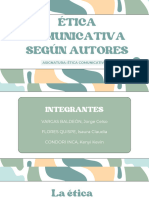 Ética Comunicativa Según Autores