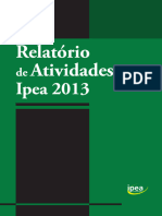 Relatoriodeatividadesipea2013