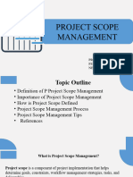 Project Scope Management