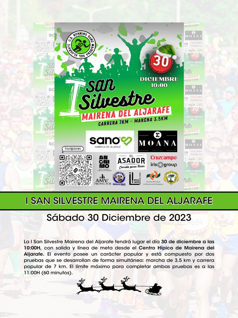 i San Silvestre Mairena Del Aljarafe Sábado 30 Diciembre de 2023 PDF