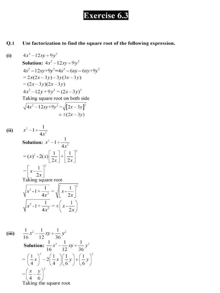 9th math chapter 6 6 3 pdf