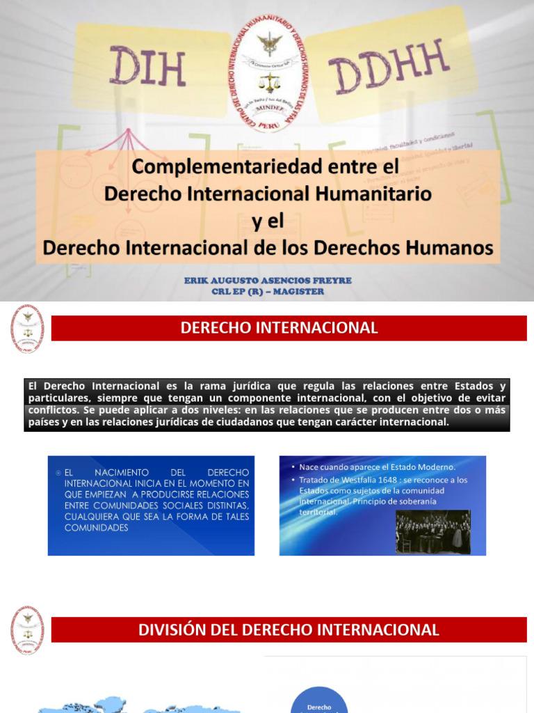 Complementariedad Dih y DDHH | PDF | Ley humanitaria internacional ...