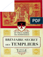 Bréviaire Secret Des Templieres - MGR Paula Sanda