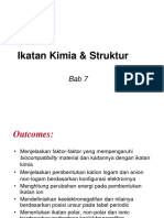 Bab 7 Ikatan Kimia - Struktur Molekul Sem1 2022 2023