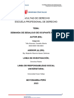 Derechos Reales - Demanda de Desalojo Precario