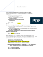 Examen Final Física 1 - UNMSM