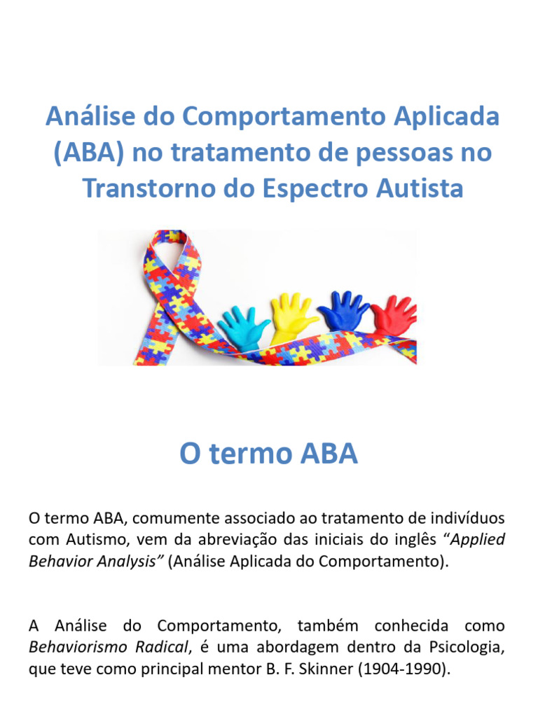 Análise Do Comportamento Aplicada (ABA) 1223 | PDF | Comportamento ...