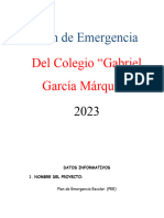 Plan de Emergencia 2023