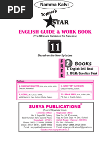 Namma Kalvi 11th English Surya Guide Unit 1 219107