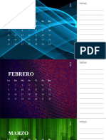 Calendario Fotográfico de Imágenes Abstractas