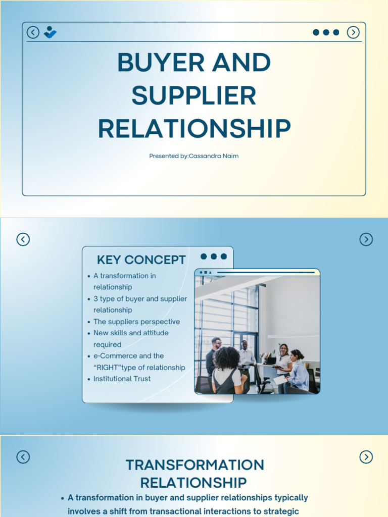 Buyer and Supplier Relationship | PDF | Procurement | Supply Chain
