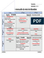 Progression DECEMBRE