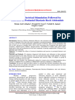 Effect of Electrical Stimulation Followe