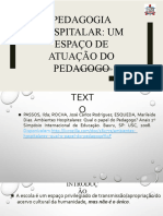 O Pedagogo e A Saude Apresentação