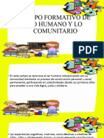 Campo Formativo de Lo Humano y Lo Comunitario